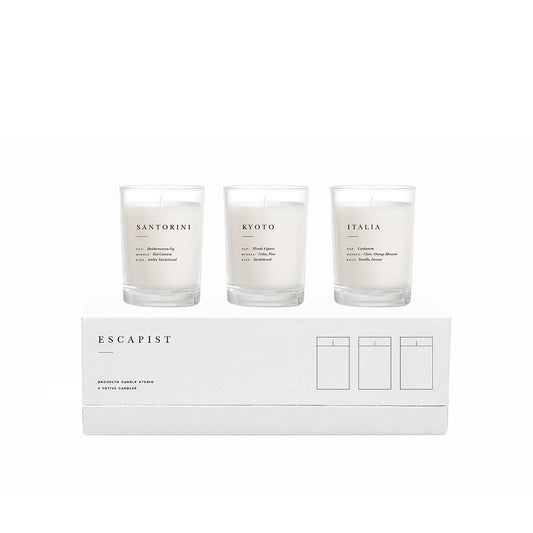 Brooklyn Candle Studio Earthy & Warm Gift Set - Osmology Scented Candles & Home Fragrance