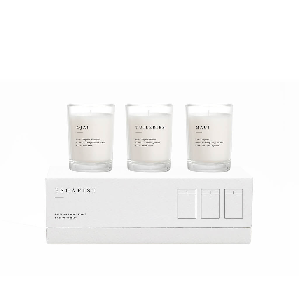 Brooklyn Candle Studio Citrus & Floral Gift Set - Osmology Scented Candles & Home Fragrance