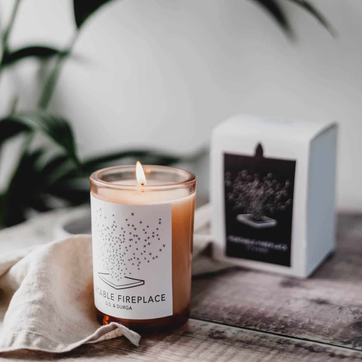 D.S. & DURGA Portable Fireplace Scented Candle